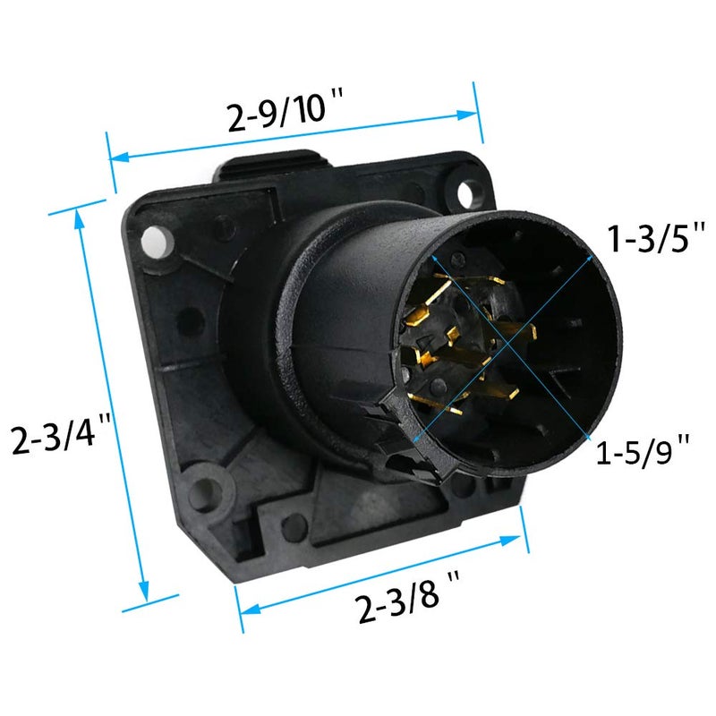 CARROFIX موصل مقطورة جانب السيارة CARROFIX بديل OEM USCAR بشفرة 7 دبابيس - Image 5